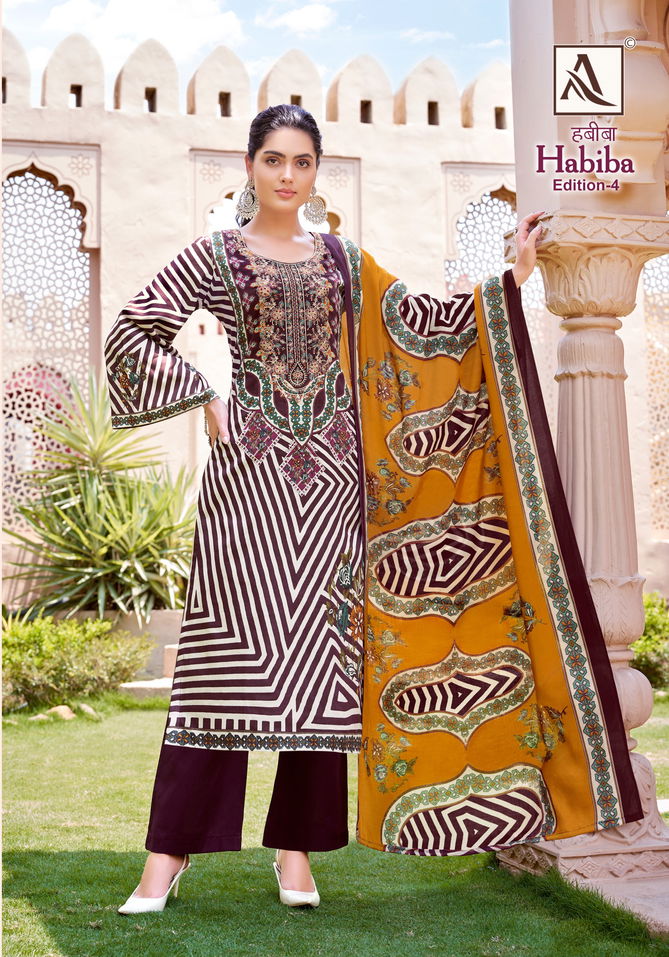 Habiba 4 By Alok Suit Jam Pure Cotton Pakistani Dress Material Wholesale Shop In Surat